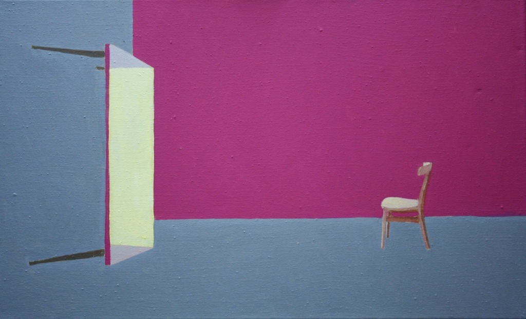 2009 - Dialog samotnika, olej na płótnie, 140 x 90 cm, 2010 r