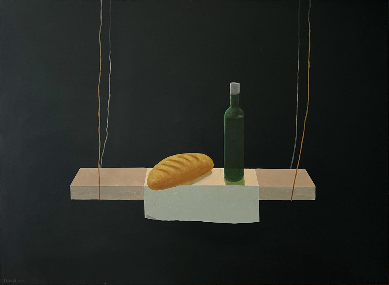 Jarosław Łukasik; And with bread and wine... 2022; acrylic on canvas; 80 x 110 cm.jpg